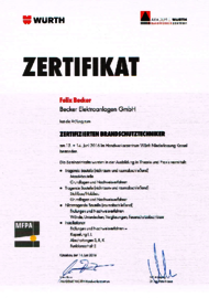Zertifizierter Brandschutztechniker, Felix Becker